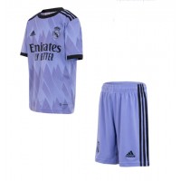 Real Madrid Fotballklær Bortedraktsett Barn 2022-23 Kortermet (+ korte bukser)